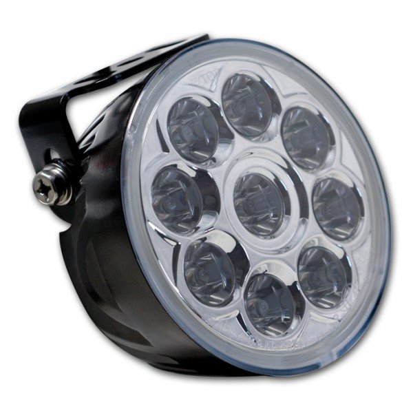 LED Fernscheinwerfer chrom Halterung 9 Power LED