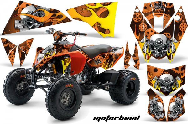 Grafik Kit Dekor Motorhead KTM 450/505/525 Quad ATV Graphic Kit