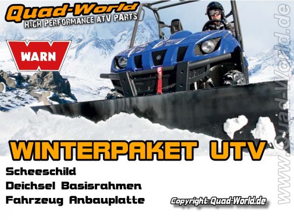 UTV Winterpaket WARN ProVantage UTV Schneeschild 60 Zoll 152cm