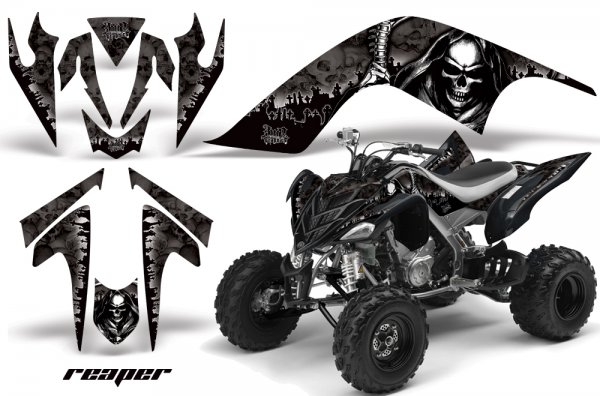 Grafik Kit Dekor Reaper Yamaha YFM 700R Quad ATV Graphic Kit