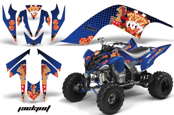 Grafik Kit Dekor Jackpot Yamaha YFM 700R Quad ATV Graphic Kit