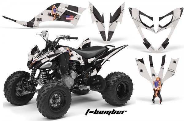 Grafik Kit Dekor T-Bomber Yamaha YFM 250 R Quad ATV Graphic Kit