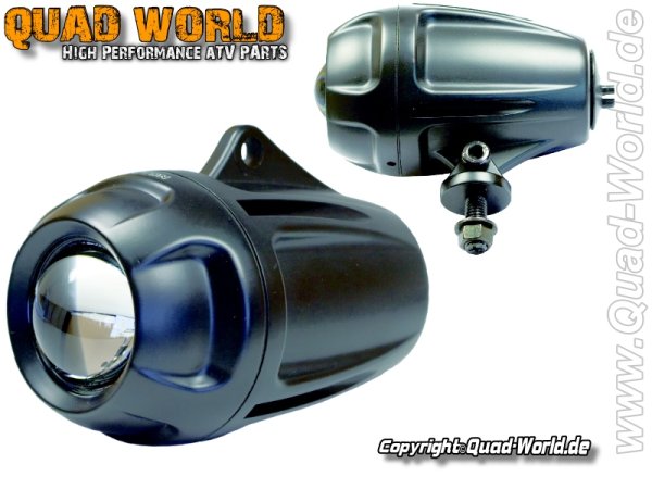 Quad ATV Motorrad X1 Ellipsoid Scheinwerfer schwarz Fernlicht H1 55W E-geprüft 1