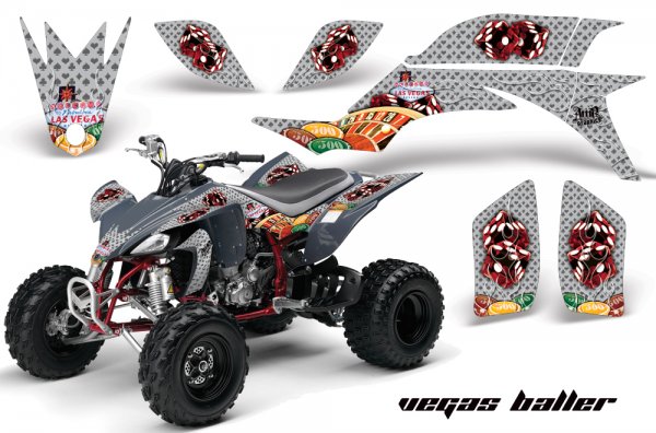 Grafik Kit Dekor Vegasballer Yamaha YFZ 450 04-08 Quad ATV Graphic Kit