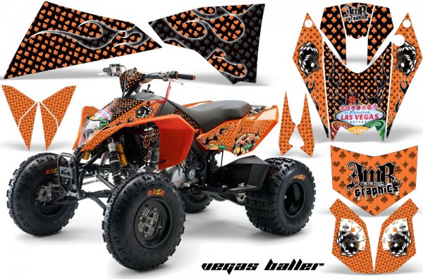 Grafik Kit Dekor Vegas Baller KTM 450/505/525 Quad ATV Graphic Kit