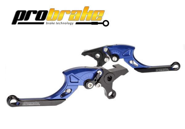 ProBrake TECTOR Einstellbare Kupplungs + Bremshebel Farbe blau für Quad Yamaha YFM 700R
