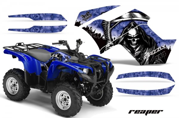 Grafik Kit Dekor Reaper Yamaha 700/550 Grizzly Quad ATV Graphic Kit