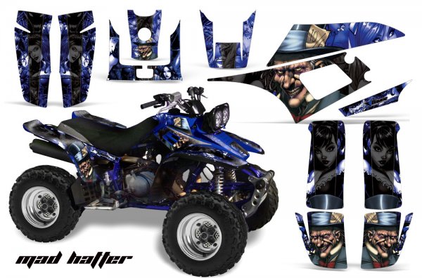 Grafik Kit Dekor Madhatter Yamaha YFM 350 Warrior Quad ATV Graphic Kit