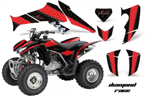 Grafik Kit Dekor Diamond Race Honda TRX 250EX / 250R Quad ATV Graphic Kit