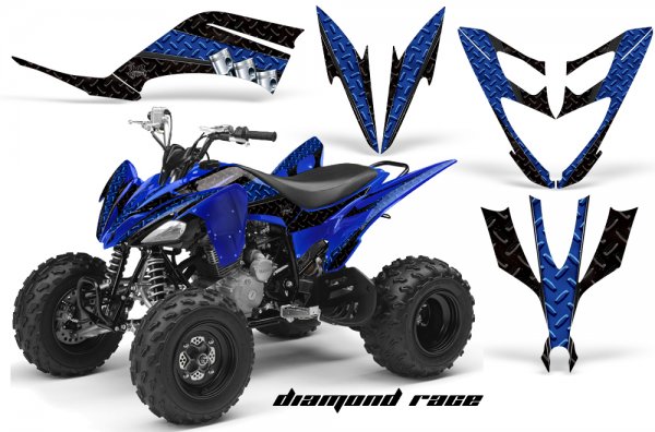 Grafik Kit Dekor Diamond Race Yamaha YFM 250 R Quad ATV Graphic Kit