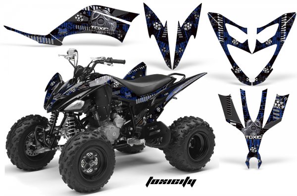 Grafik Kit Dekor Toxicity Yamaha YFM 250 R Quad ATV Graphic Kit