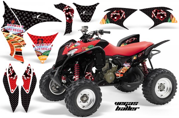 Grafik Kit Dekor Vegas Baller Honda TRX 700XX Quad ATV Graphic Kit