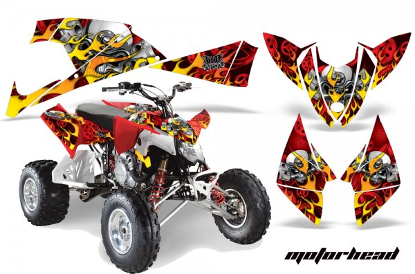 Grafik Kit Dekor Motorhead Polaris Outlaw 450/500/525 09-11 Quad ATV Graphic Kit