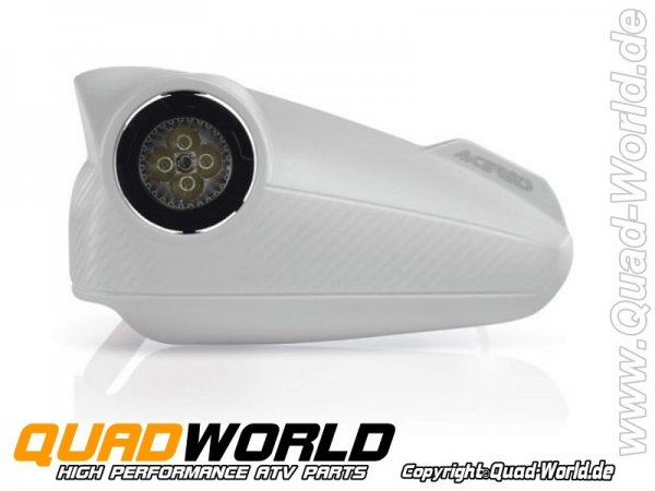 Handprotektoren Acerbis Vision inkl. LED Beleuchtung Farbe weiß