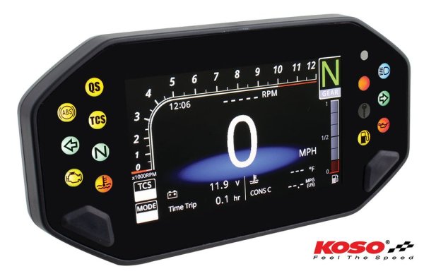 KOSO RX-4 Digitales Multifunktions-Cockpit Quad ATV Motorrad usw.