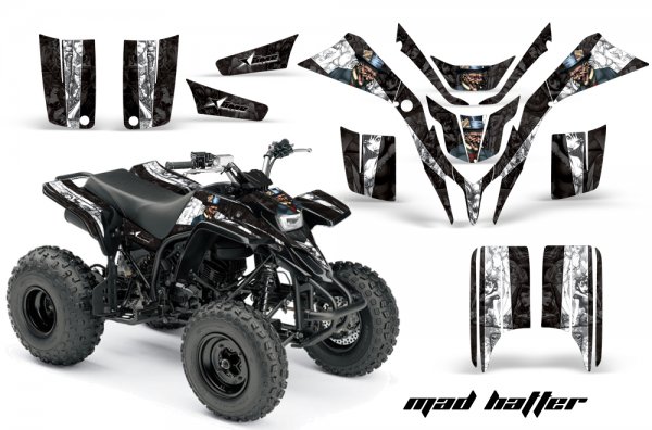 Grafik Kit Dekor MadHatter Yamaha YFS 200 Blaster Quad ATV Graphic Kit