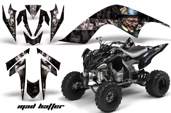 Grafik Kit Dekor Mad Hatter Yamaha YFM 700R Quad ATV Graphic Kit
