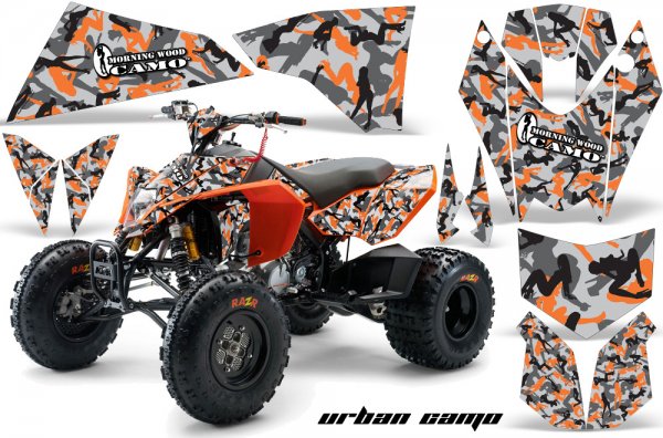 Grafik Kit Dekor Urban Camo KTM 450/505/525 Quad ATV Graphic Kit
