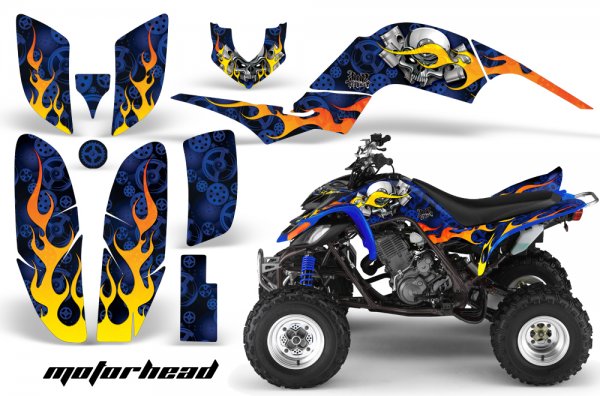 Grafik Kit Quad Dekor Motorhead Yamaha YFM 660R Quad ATV Graphic Kit