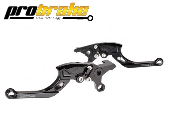 ProBrake TECTOR Einstellbare Kupplungs + Bremshebel Farbe schwarz für Quad Yamaha YFM 700R