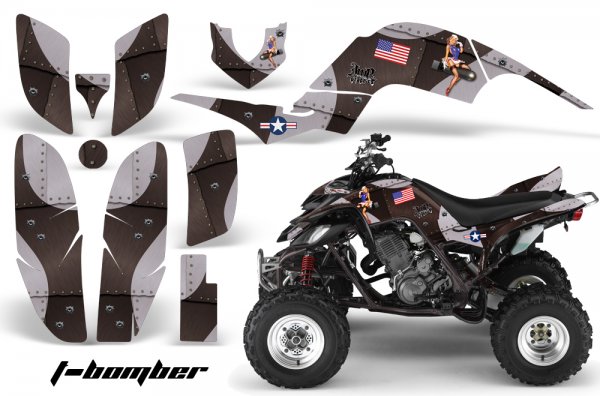 Grafik Kit Quad Dekor T-Bomber Yamaha YFM 660R Quad ATV Graphic Kit