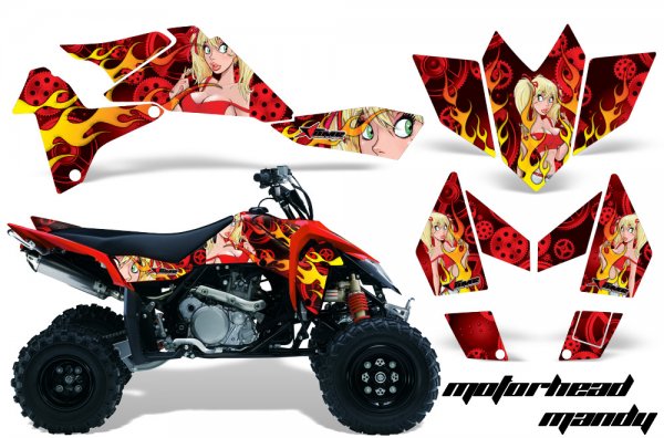 Grafik Kit Dekor Motorhead Mandy Suzuki LTR 450 Quad ATV Graphic Kit