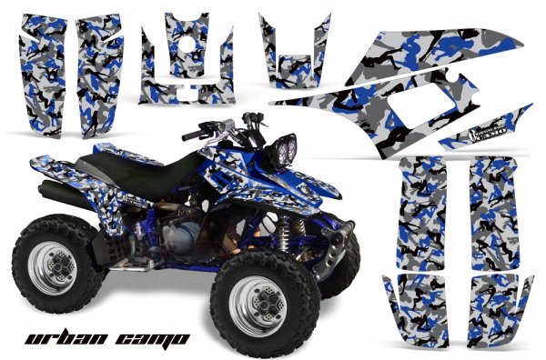 Grafik Kit Dekor Urban Camo Yamaha YFM 350 Warrior Quad ATV Graphic Kit