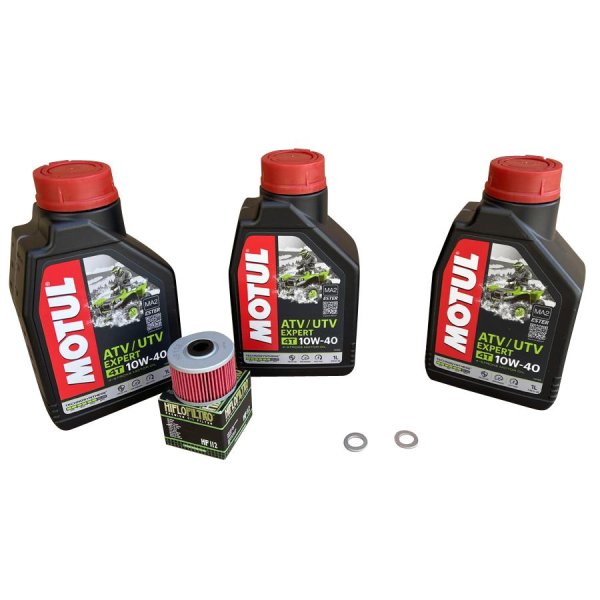 Motorölwechsel Kit 3l Öl + Filter und Dichtringe für Quad ATV Adly Herkules 450 500