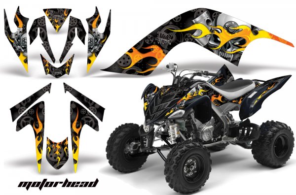 Grafik Kit Dekor Motorhead Yamaha YFM 700R Quad ATV Graphic Kit