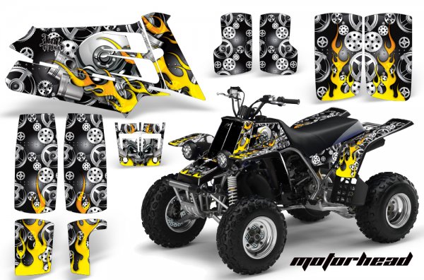 Grafik Kit Dekor Motorhead Yamaha 350 Banshee Quad ATV Graphic Kit