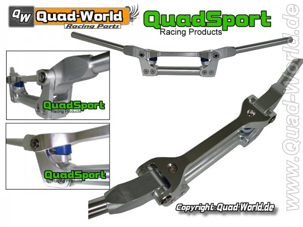 QuadSport Flexx Alu Lenker mit Federsystem Quad ATV Enduro Silber