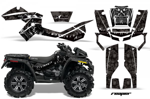 Grafik Kit Dekor Reaper Can Am Outlander 800 XMR 2012-2015 Quad ATV Graphic Kit